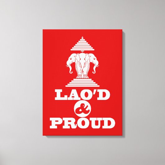 LAO'S D & PROUD CANVAS AFDRUK (Voorkant)