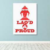 LAO'S D & PROUD CANVAS AFDRUK (Insitu (Houten vloer))