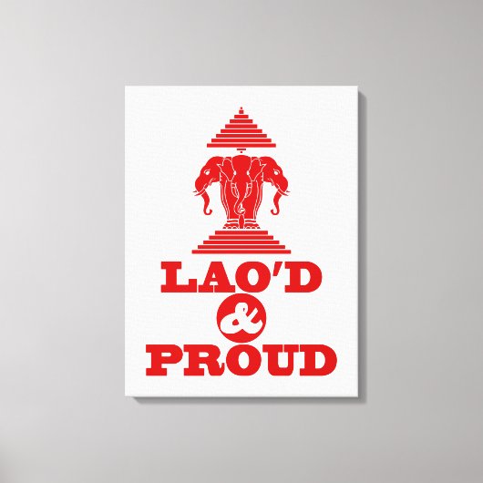 LAO'S D & PROUD CANVAS AFDRUK (Voorkant)