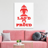 LAO'S D & PROUD CANVAS AFDRUK (Insitu (Woonkamer))
