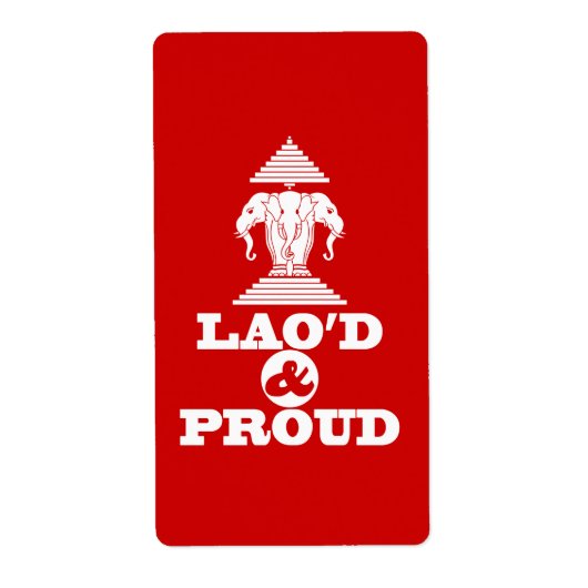 LAO'S D & PROUD ETIKET (Voorkant)