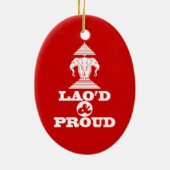 LAO'S D & PROUD KERAMISCH ORNAMENT (Achterkant)