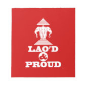 LAO'S D & PROUD NOTITIEBLOK (Voorkant)