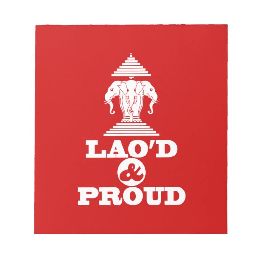 LAO'S D & PROUD NOTITIEBLOK (Voorkant)