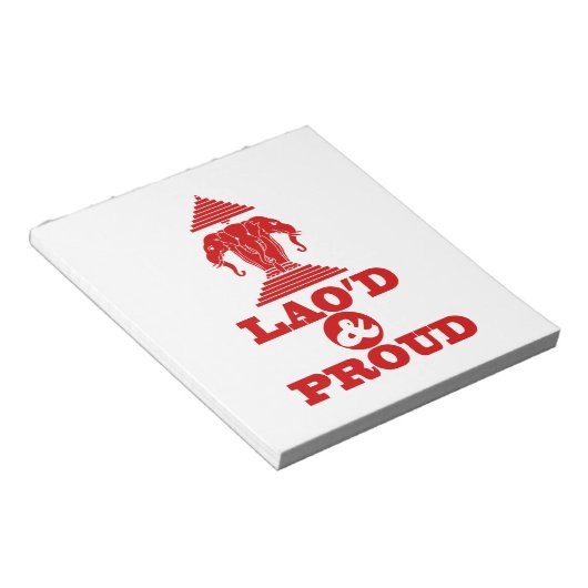 LAO'S D & PROUD NOTITIEBLOK (Schuin)