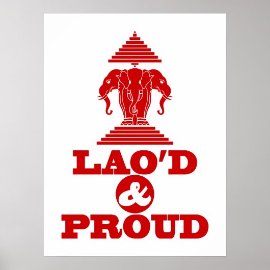 LAO'S D & PROUD POSTER (Voorkant)