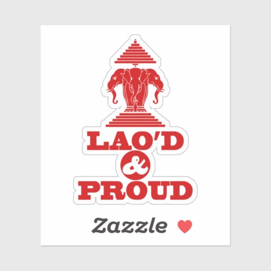 LAO'S D & PROUD STICKER (Vel)