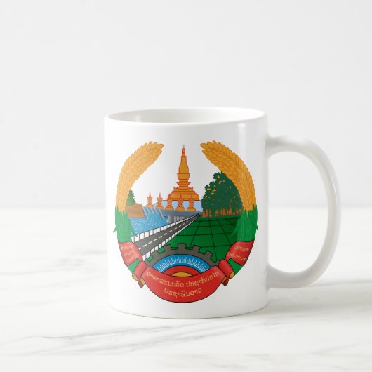 Laos embleem koffiemok (Rechts)