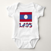 Laos en Laotiaanse vlag Romper (Voorkant)