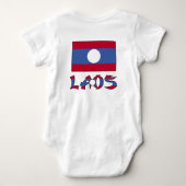Laos en Laotiaanse vlag Romper (Achterkant)