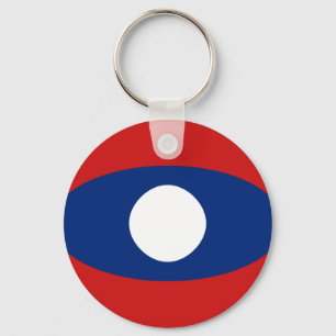 Laos Fisheye Flag Sleutelhanger
