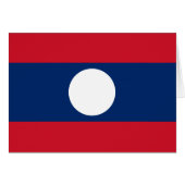 Laos Flag (Voorkant Horizontaal)