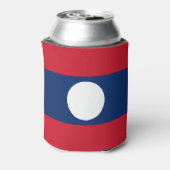 Laos Flag Blikjeskoeler (Blikje Achterkant)