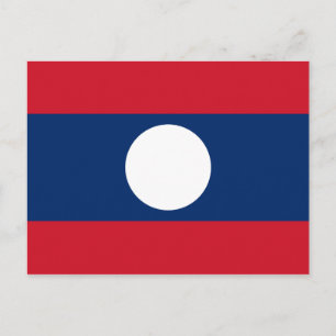 Laos Flag Briefkaart