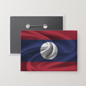 Laos Flag Button (Voorkant / Achterkant)