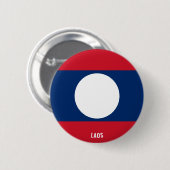 Laos Flag Cute Patriotic Ronde Button 5,7 Cm (Voorkant /achterkant)