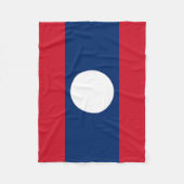 Laos Flag Fleece Deken (Voorkant)
