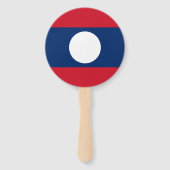 Laos Flag Handwaaier (Achterkant)
