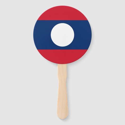 Laos Flag Handwaaier (Achterkant)