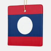 Laos Flag Keramisch Ornament (Links)