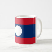 Laos Flag Koffiemok (Voorkant rechts)