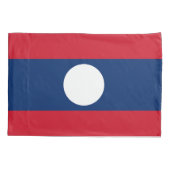 Laos Flag Kussensloop (Achterkant)