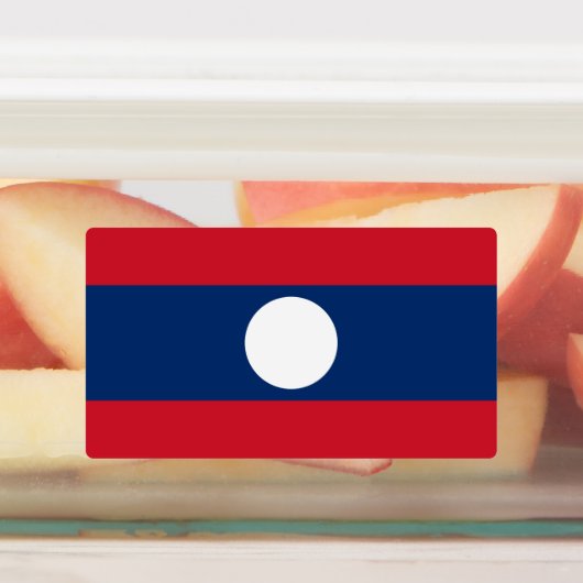 Laos Flag Labels (Aangebracht)