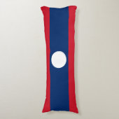 Laos Flag Lichaamskussen (Voorkant Verticaal)