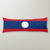 Laos Flag Lichaamskussen (Voorkant)