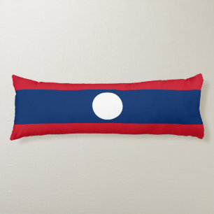 Laos Flag Lichaamskussen