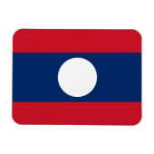 Laos Flag Magneet (Horizontaal)