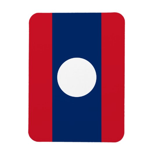 Laos Flag Magneet (Verticaal)
