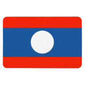Laos Flag Magneet (Horizontaal)