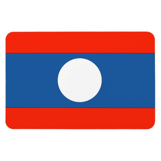 Laos Flag Magneet (Horizontaal)