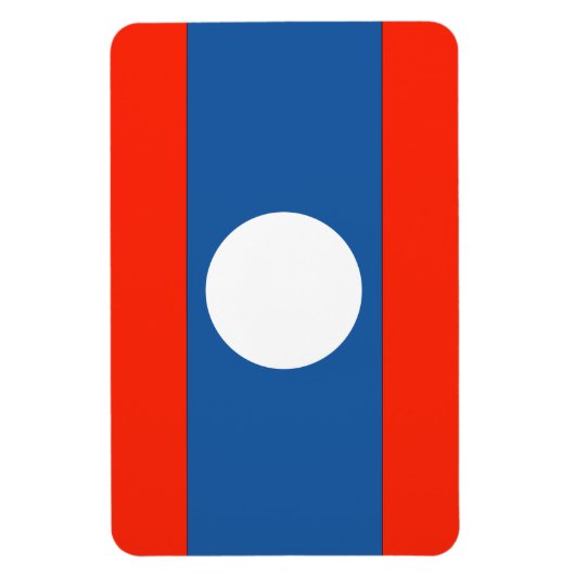 Laos Flag Magneet (Verticaal)