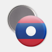 Laos Flag Magneet (Voorkant / Achterkant)
