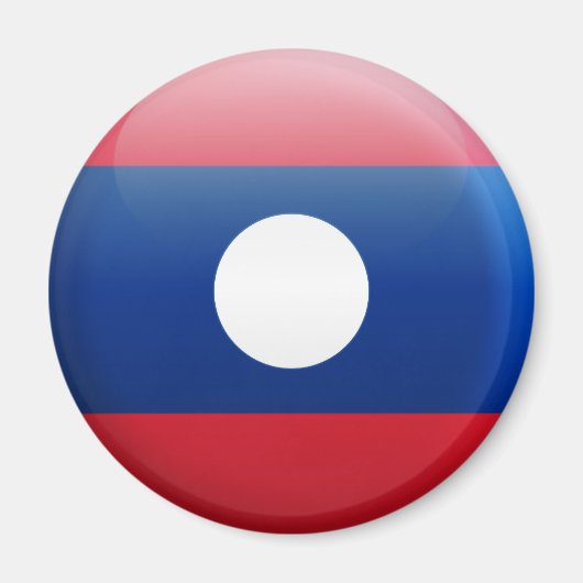 Laos Flag Magneet (Voorkant)