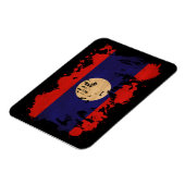 Laos Flag Magneet (Linkerzijde)