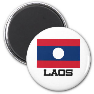 Laos Flag Magneet