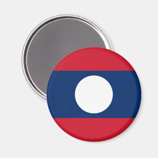 Laos Flag Magneet (Voorkant / Achterkant)