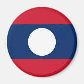 Laos Flag Magneet (Voorkant)