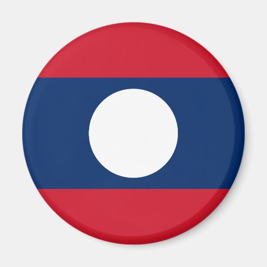 Laos Flag Magneet (Voorkant)