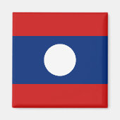 Laos Flag Magnet (Voorkant)