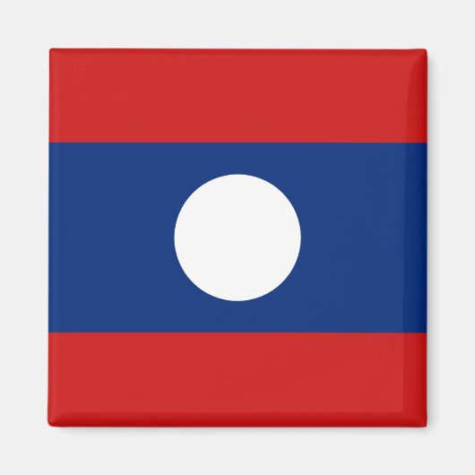 Laos Flag Magnet (Voorkant)