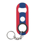 Laos Flag Mini Flessenopener (Voorkant)