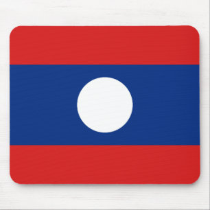 Laos Flag Mousepad Muismat