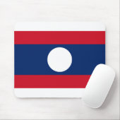 Laos Flag Muismat (Met muis)