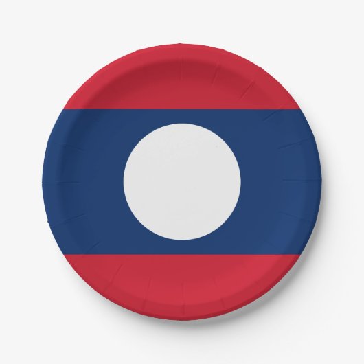 Laos Flag Papieren Bordje (Voorkant)
