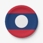 Laos Flag Papieren Bordje (Voorkant)