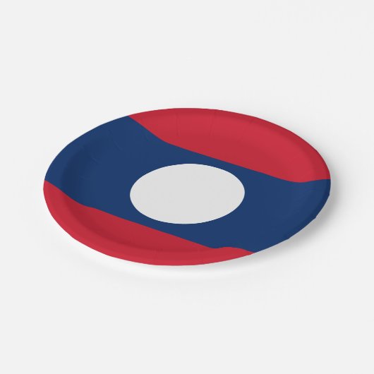 Laos Flag Papieren Bordje (Gekanteld)